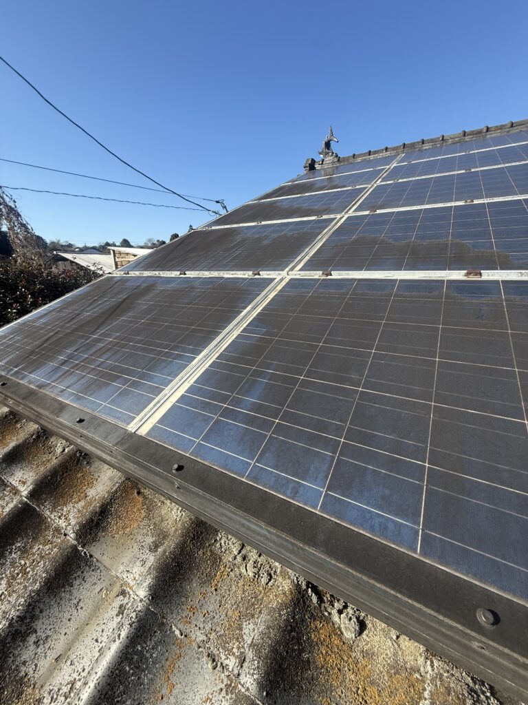 太陽光パネルに付着した黄砂・砂ぼこり